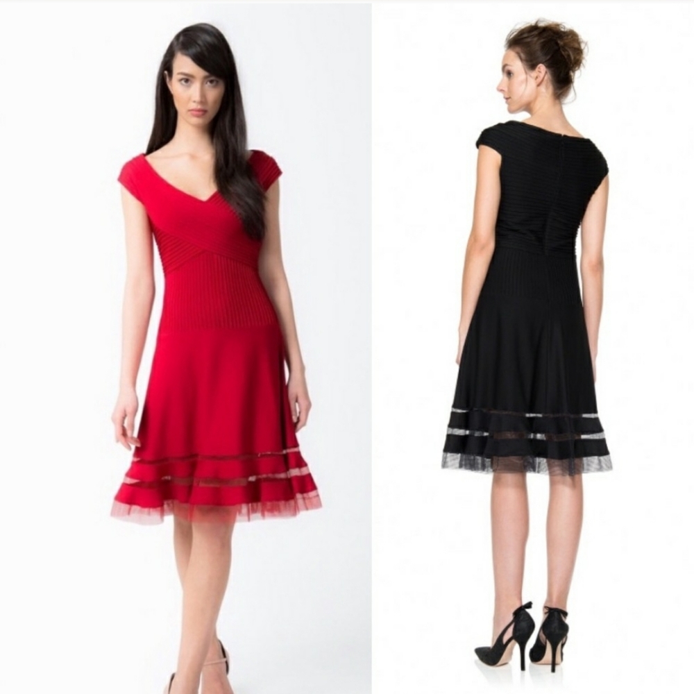 Tadashi Shoji red dress